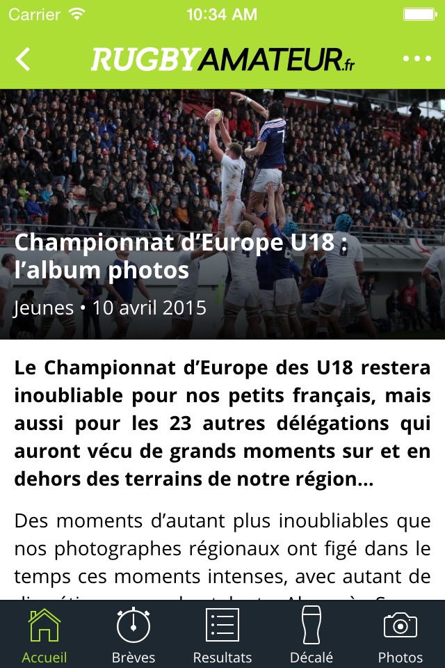 RugbyAmateur.fr screenshot 4