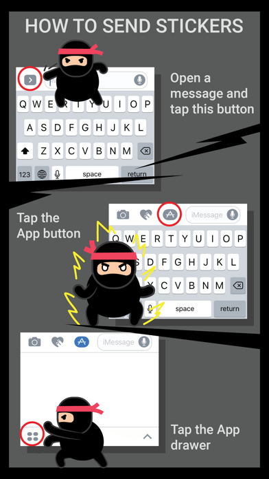 Ninja Animated Stickers Screenshot 3