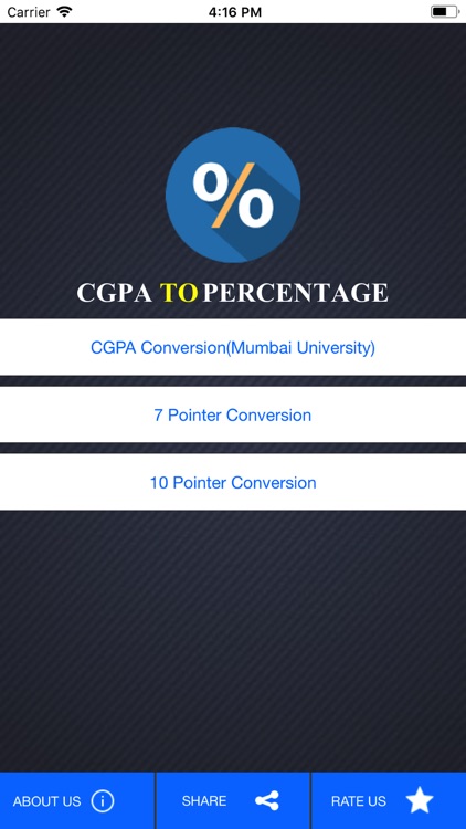 CGPA to Percentage Convertor