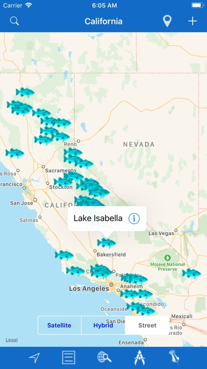 California: Lakes and Fishes