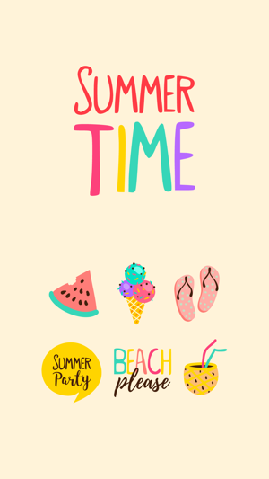 PREMIUM SummerTime Stickers(圖3)-速報App