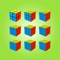 Rubik's Cube game, including 2x2x2, 3x3x3, 4x4x4, 5x5x5, 6x6x6, 7x7x7, 8x8x8, 9x9x9, 10x10x10