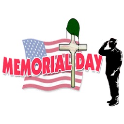 Happy Memorial Day Sticker Set