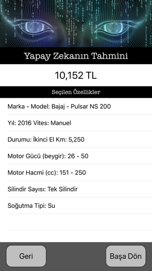 Motor Fiyat Tahmin Yapay Zeka(圖5)-速報App