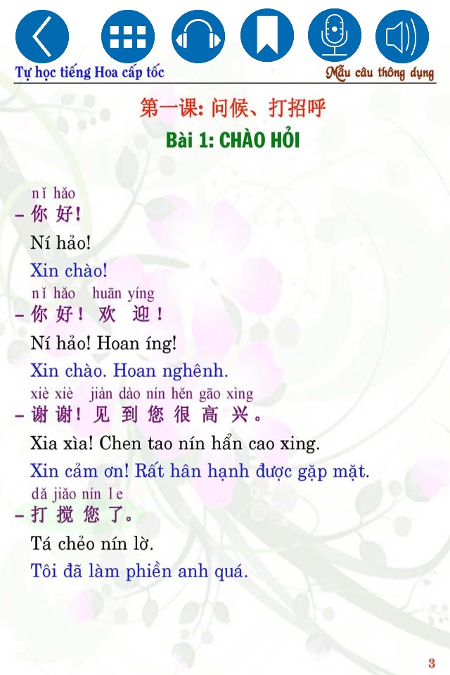 Chinese Common Sentences screenshot 3