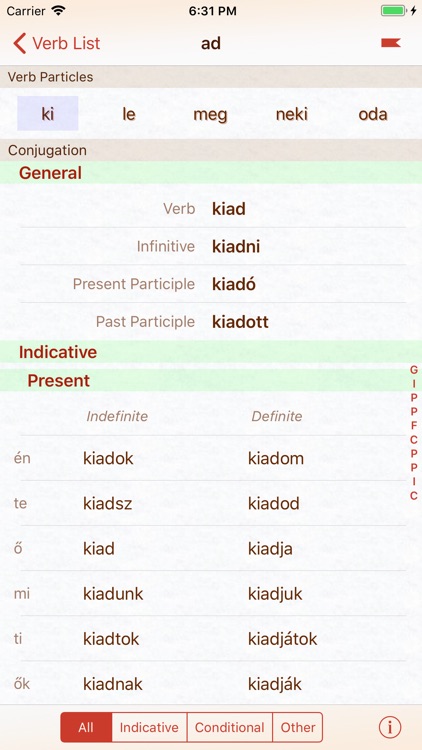 Hungarian Verb Conjugation By JoxySoft