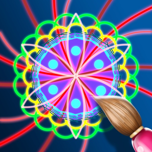 Kaleidoscope Magic Glow Paint Icon