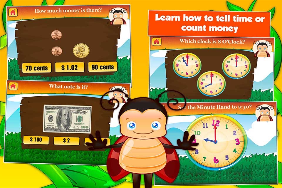 Bugs Second Grade Kids Games screenshot 3