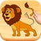 The "Funny animals" Kids’ Puzzles is an educational game for kids from 1 year old and for children aged 2-4