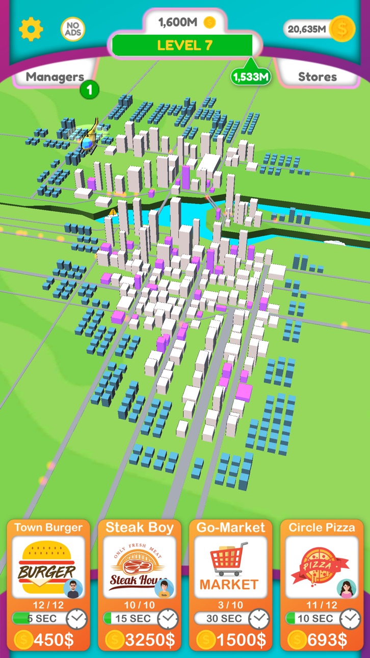 Coin Town Hack screenshot 1 - iOS game interface