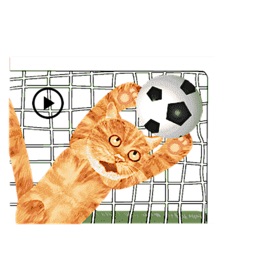 Scoccer Team Of Cats Sticker