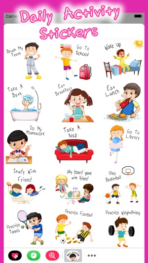 Daily Life Activities Stickers