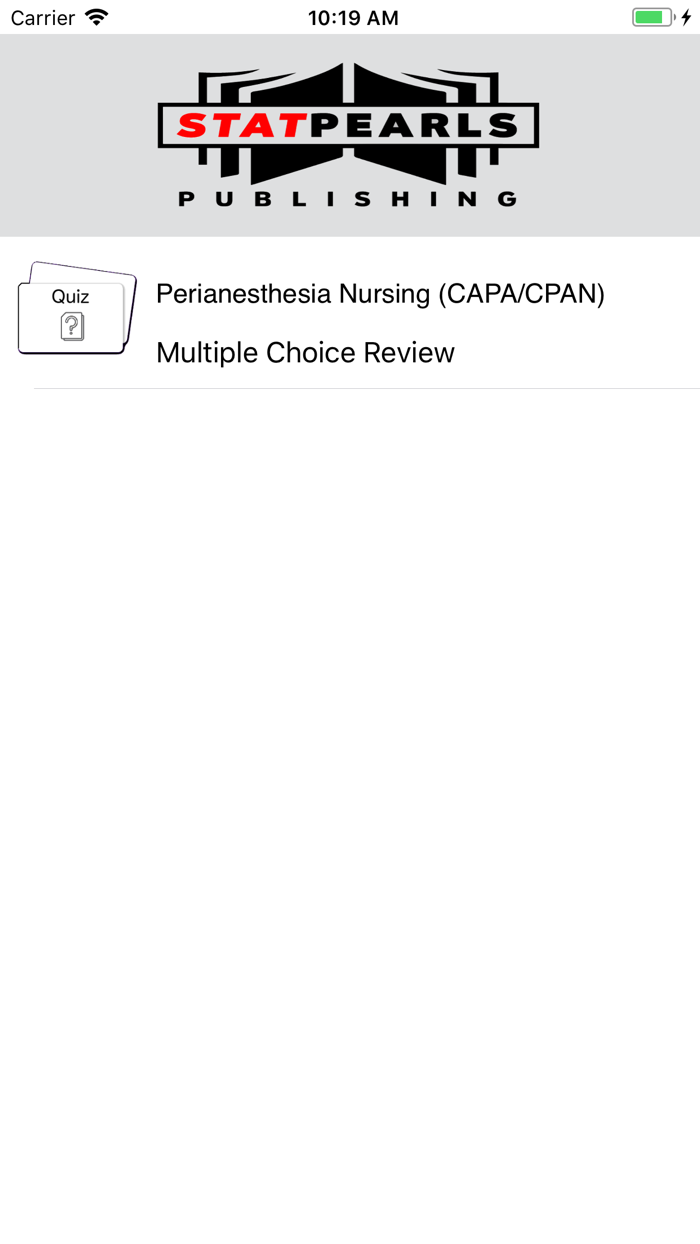 RN Perianesthesia CAPA CPAN