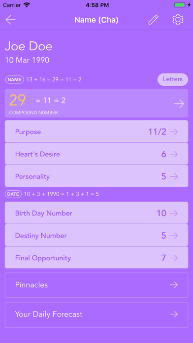 How to cancel & delete Pocket Numerology Pro from iphone & ipad 3