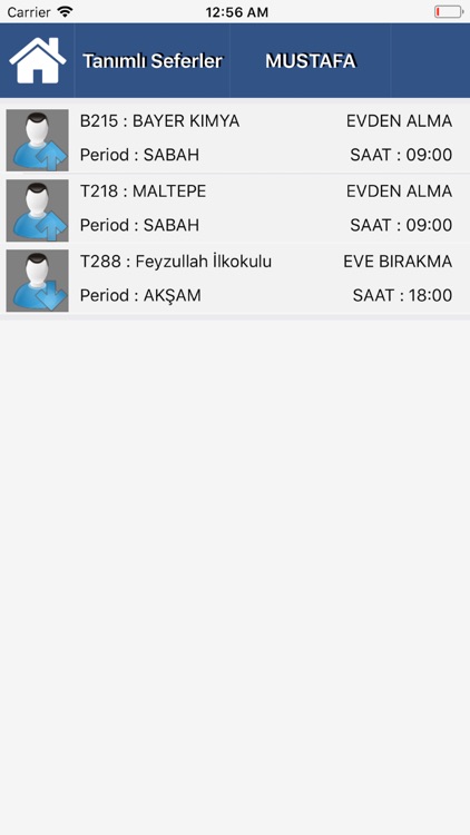 Servis İzleme - Şöför