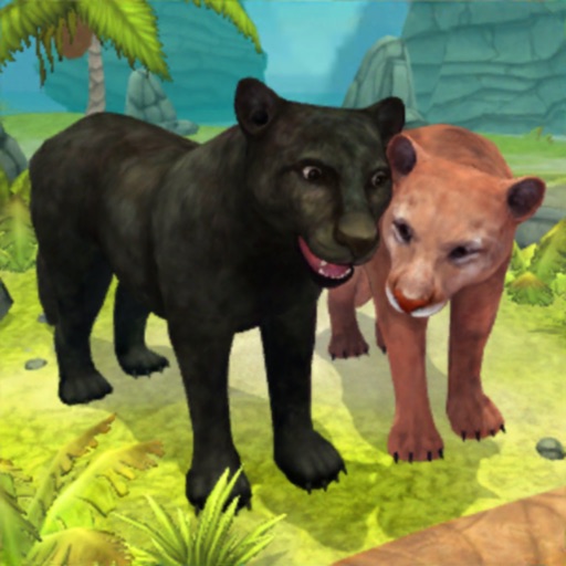 Panther Family Sim : Jungle Icon