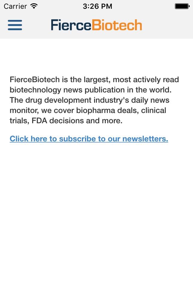 FierceBiotech screenshot 3