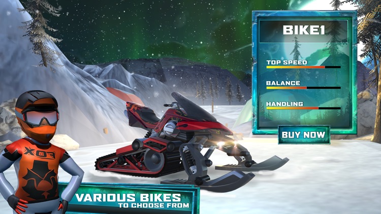 Snow Bike Hill Racing Game screenshot-3