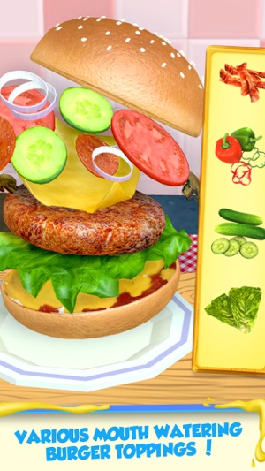 Burger Maker-Kids Cooking Game(圖5)-速報App