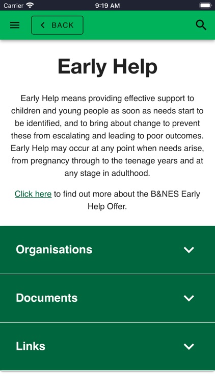 B&NES Early Help Services