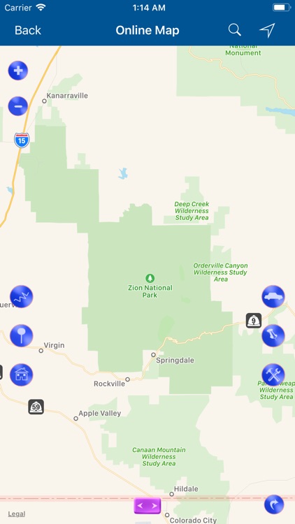 Zion National Park Map screenshot-4