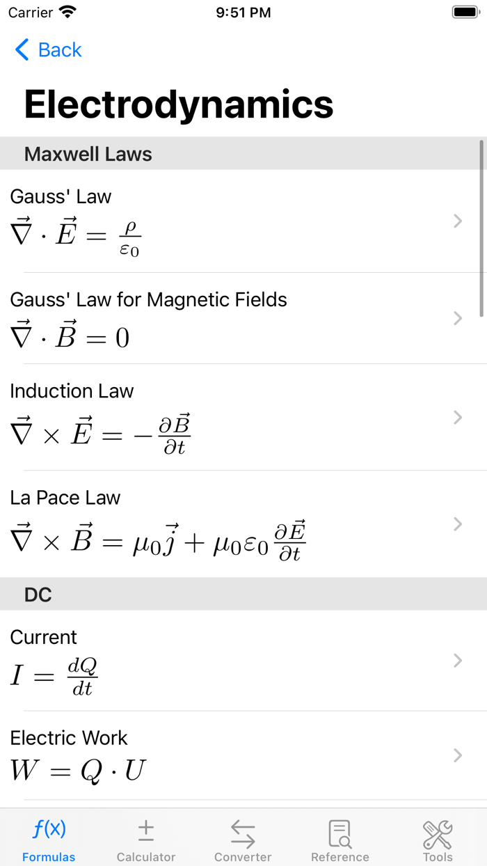 Phy - Physics Formulary