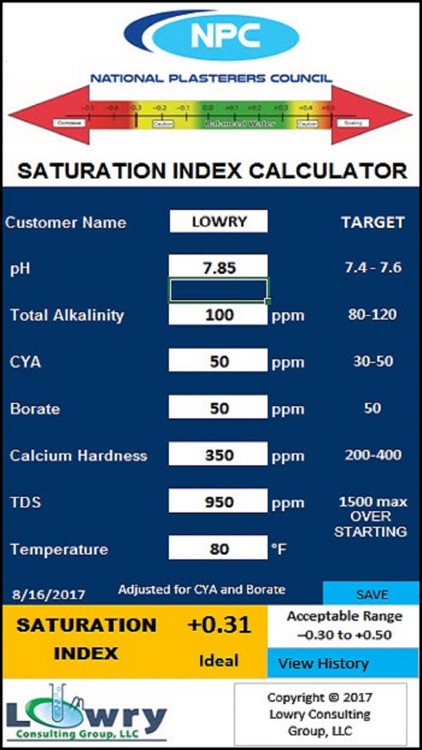 NPC LSI Calc