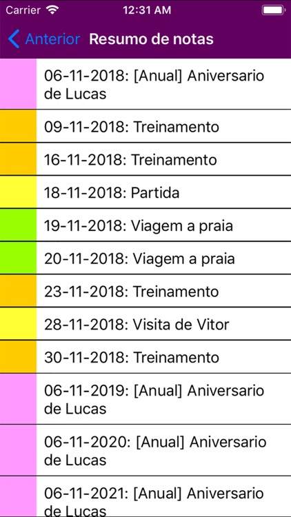 Calendário 2019 Portugal NoAds screenshot-4