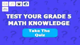 Game screenshot Grade 5 Math Trivia mod apk