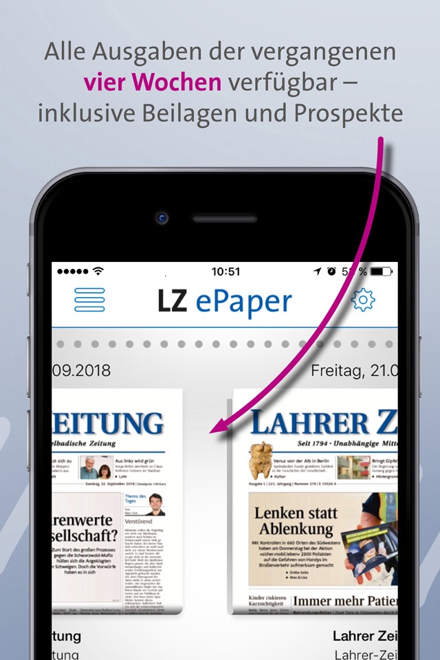 Lahrer Zeitung screenshot 3