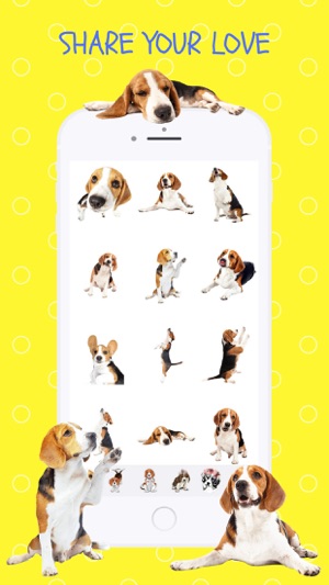 Beagle Fun Emoji Stickers(圖2)-速報App