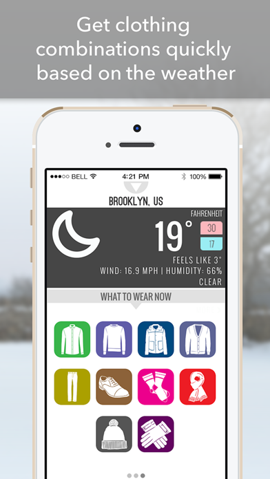 wearther - The weather forecasting app that styles you Screenshot 1