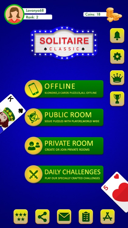 Solitaire Offline & Online