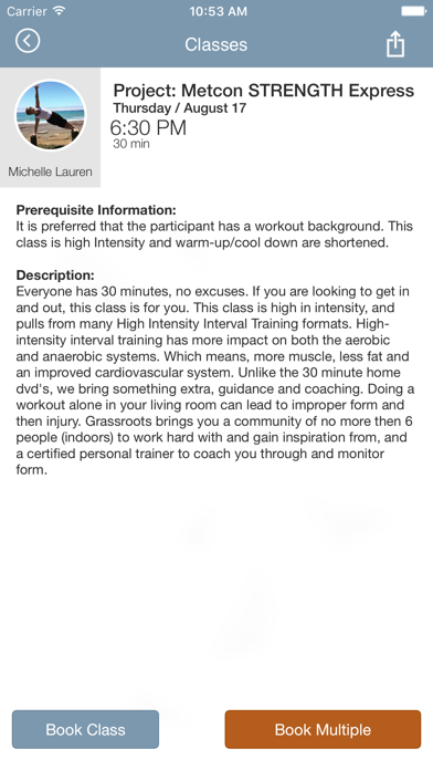 GrassRoots Fitness Project screenshot 4