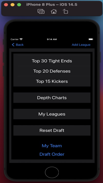 Fantasy FB Draft Kit screenshot-3