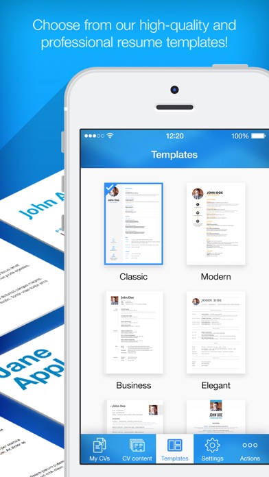 resume builder  resume creator - app voor iphone  ipad en ipod touch