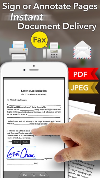 Faster Scan+ - Scanner to Scan PDF, Print, Fax, Email, and Upload to Cloud Storages Screenshot 4