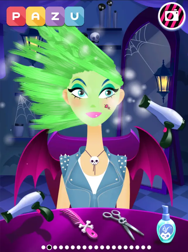 Screenshot 1 Girls Hair Salon Monsters iphone