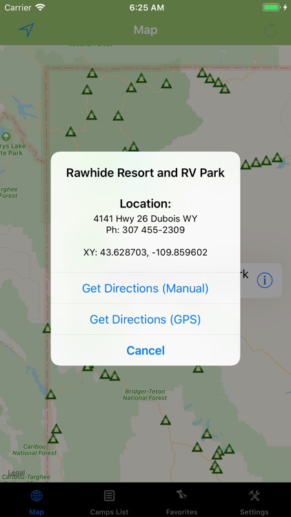 Wyoming – Camping & RV spots