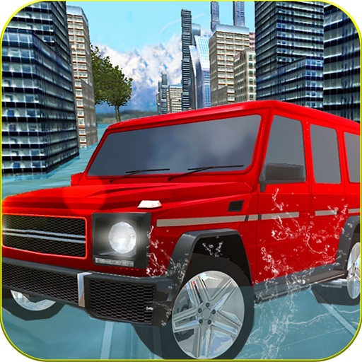 Water Jeep Floating 3D icon
