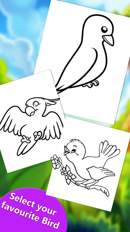 Coloring Cute Birds - Paint screenshot-4