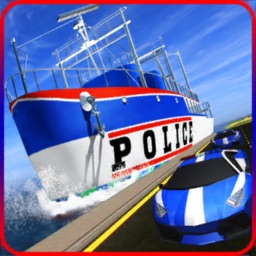 Police Car Transport Ship Game