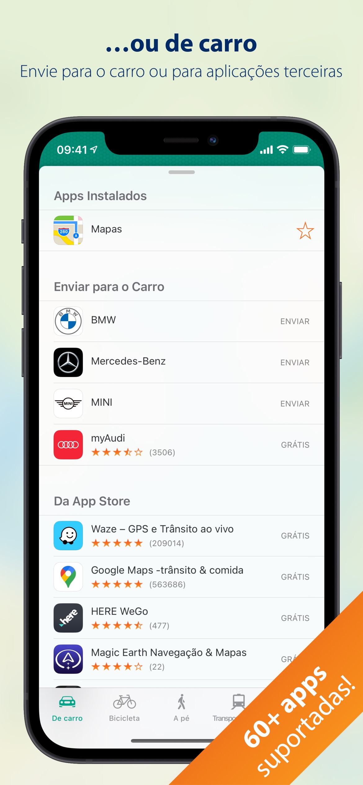 Screenshot do app Para Onde? (Where To?)