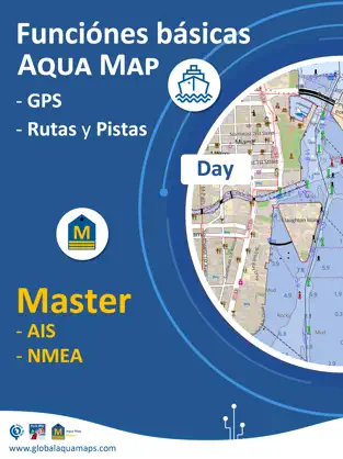 Imágen 1 Aqua Map: mapas marinos y GPS iphone