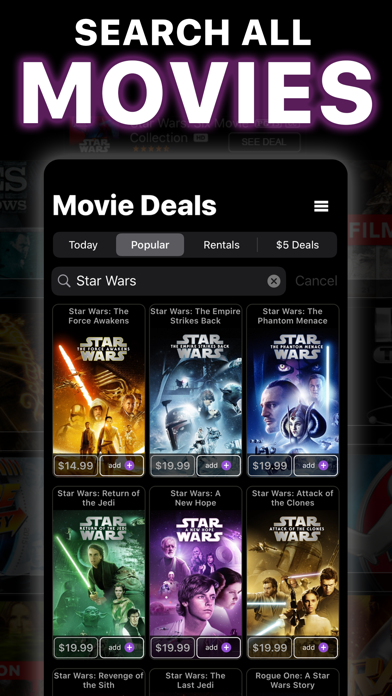 Movie Deals+ Watch Movies & TV Screenshot