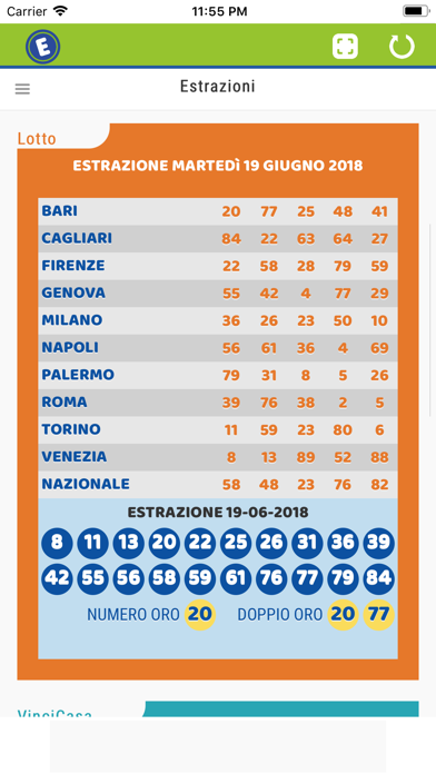 Estrazioni Lotto SuperEnalotto screenshot 2