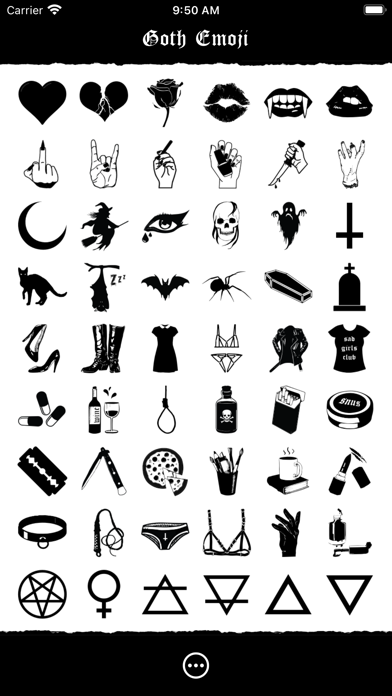 goth symbols copy and paste