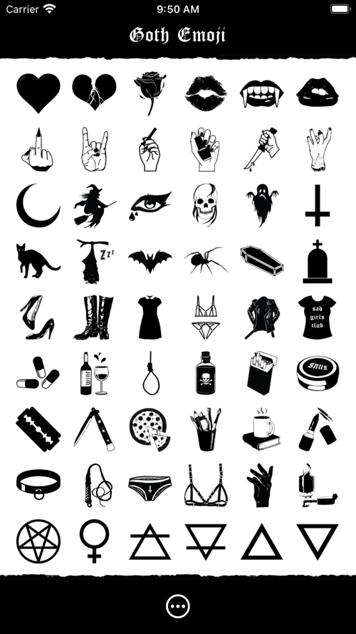 goth copy and paste symbols