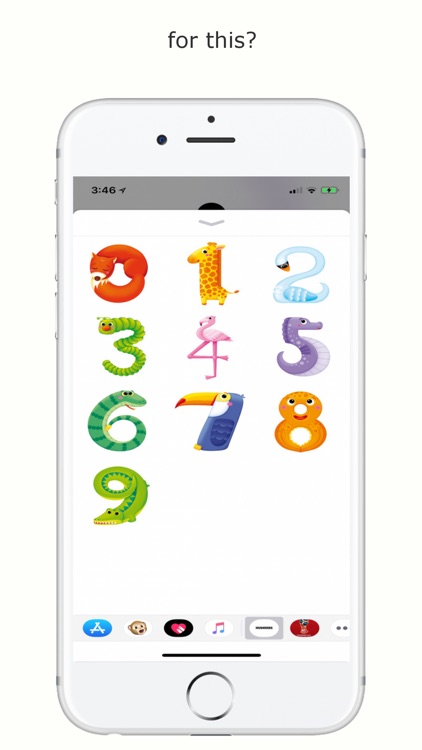 Numbers Sticker App