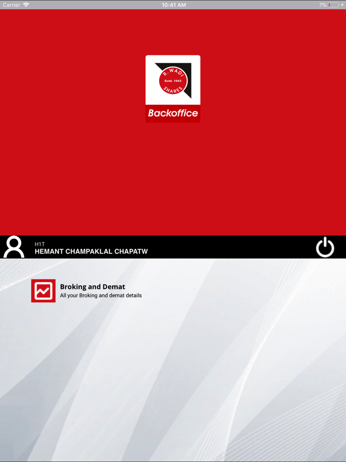 R Wadiwala Backoffice